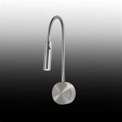 Wall Light Flexi Neck And Switch Satin Chrome Lightco