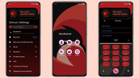 corvus os MIUI theme for Xiaomi and Redmi devices - MIUI Themer