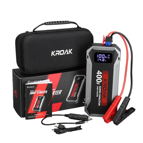 Kroak S V Super Capacitor Jump Starter F Batteryless Super