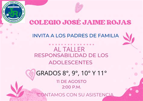 Invitaci N Taller Padres De Familia Orientaci N Jornada Tarde