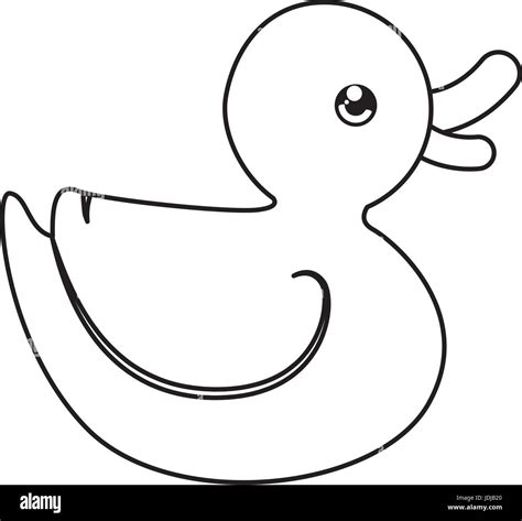 Cartoon Funny Duck Baby Duck Black And White Stock Photos And Images Alamy