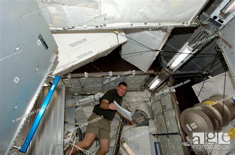 Nasa Astronaut Steve Bowen Sts Mission Specialist Works In The