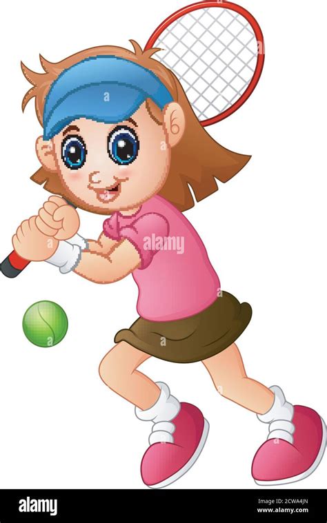 Girl Playing Tennis Clipart Backgrounds