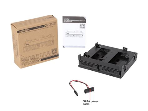 ICY DOCK ExpressCage MB732SPO B Ultra Slim Slim ODD Bracket Dual 2 5 SAS SATA HDD SSD Hot