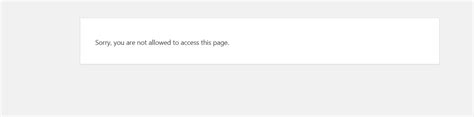 Hidden Wordpress Fix For Sorry You Are Not Allowed To Access This