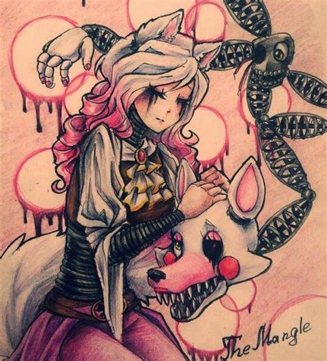 Mangle Fanart Fnaf Drawings Drawings Anime Fnaf