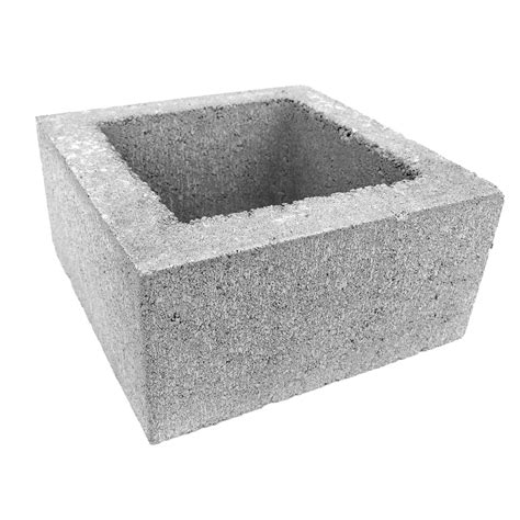 16 X 8 X 16 Column Precision Block Grey Elliott Block Company