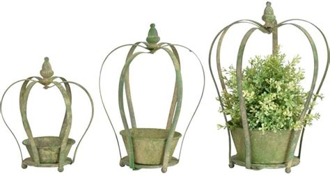 Esschert Design Blumentopf Krone Er Set Gr N Blumentopf Kaufen Bei