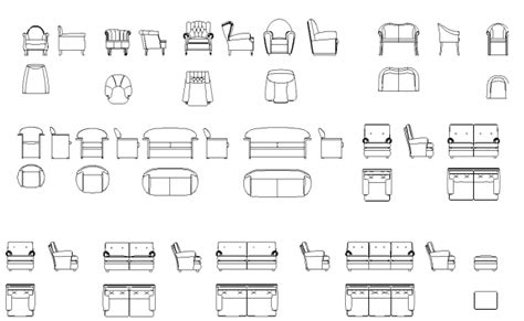 Side View Drawing Section Drawing Sofa Drawing Plan Drawing Living