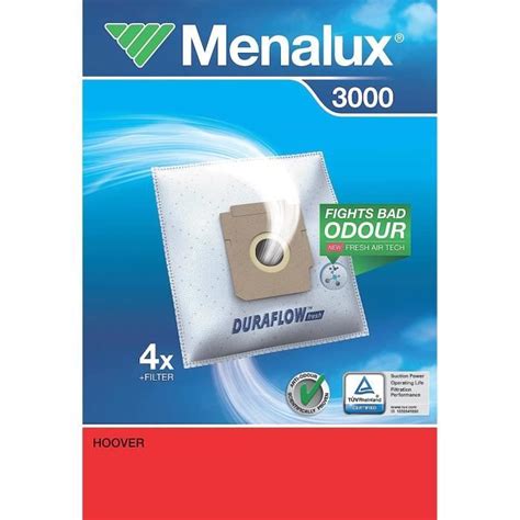 Menalux 2043430 Sac Pour Aspirateur Duraflow 3000 T604 Cdiscount