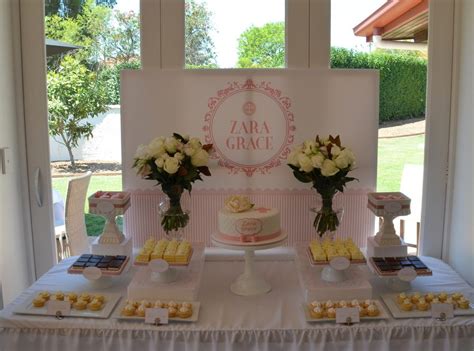 Christening Dessert Table