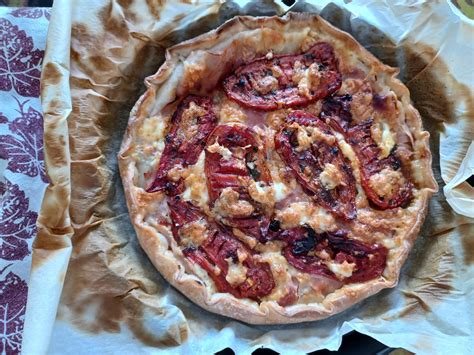 Torta Salata Con Pomodori Mozzarella E Cotto Pasticci E Cucina