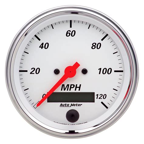 Auto Meter Arctic White Series Speedometer Gauge Mph