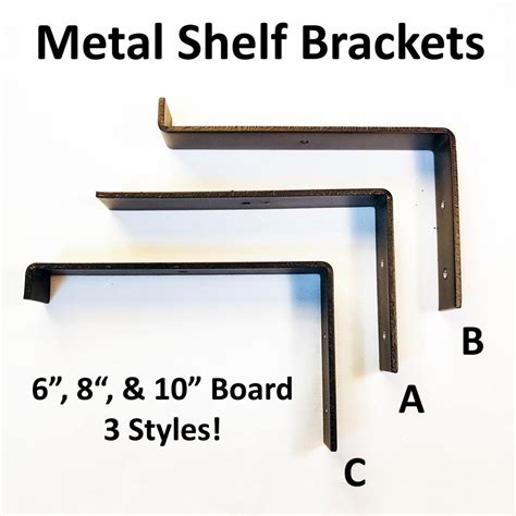 Qty 4 Heavy Duty Metal Steel Shelf Brackets For Wooden Shelf