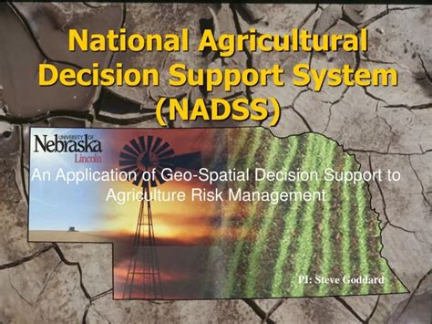 Ppt National Agricultural Decision Support System Nadss Powerpoint