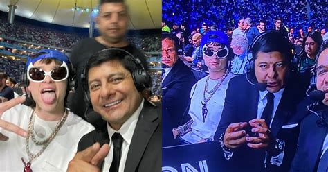 Peso Pluma Participó Como Comentarista En La Pelea Canelo Vs Ryder