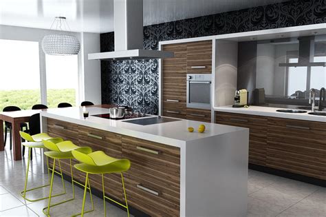 Spacious Contemporary Kitchens Interior Design Inspirations