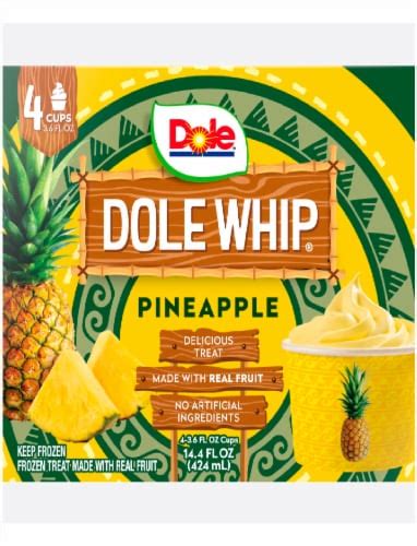 Dole® Pineapple Dole Whip® Cups 4 Ct 36 Fl Oz Kroger