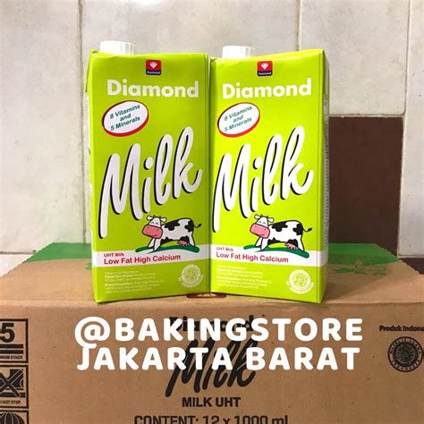 Jual Susu UHT Diamond Low Fat 1 L Shopee Indonesia