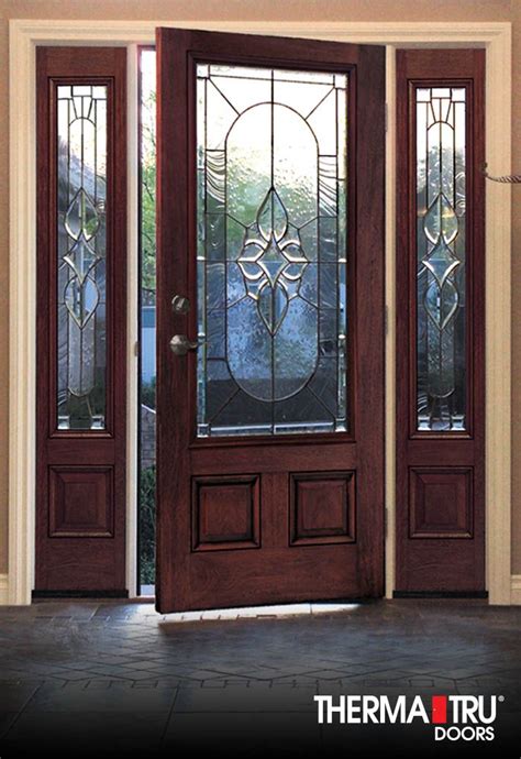 Therma Tru Classic Craft Mahogany Collection Fiberglass Door With