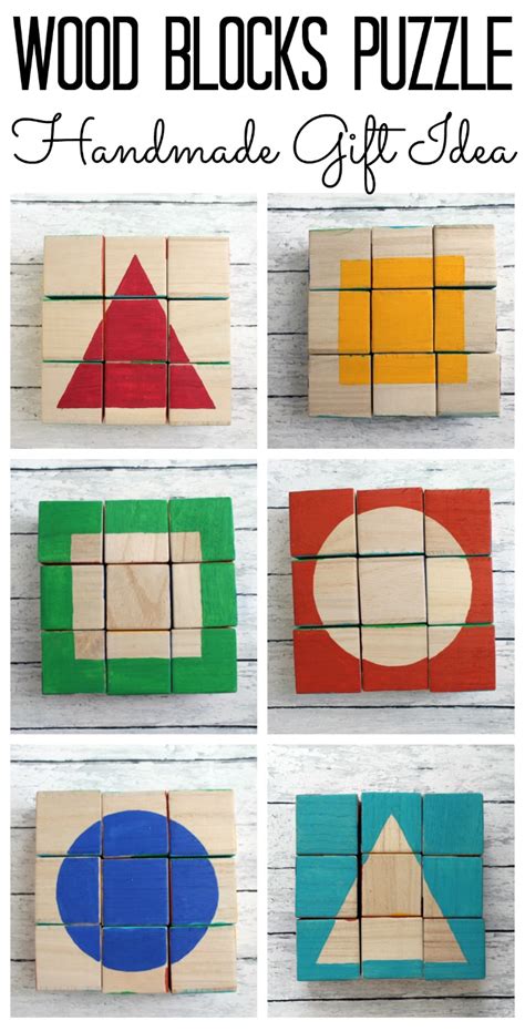 Wood Blocks Puzzle Handmade Gift Idea | Đồ chơi, Đồ chơi trẻ em, Trang trí