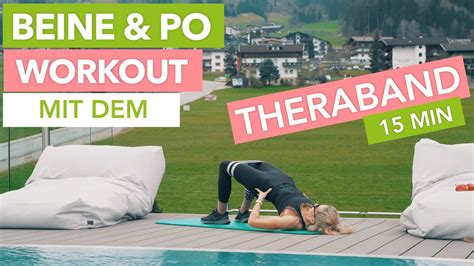 15min Beine Po Workout Mit Theraband YouTube