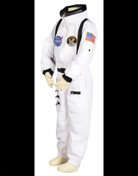 NASA Jr. Astronaut Suit with Embroidered Cap (White, 11, 4/6) - Camera ...