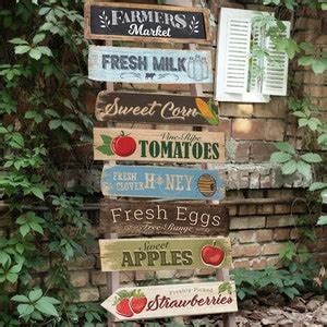 Farmers Market Sign, Farm Sign, Wooden Sign, Perfect for Any Birthday ...