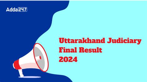 Uttarakhand Judiciary Final Result 2024 Out Check Result PDF