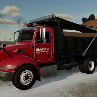 Peterbilt 340 Meyer Tailgate Salter V2 0 0 0 LS22 Farming Simulator