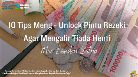 Tips Meng Unlock Pintu Rejeki Agar Mengalir Tanpa Henti Youtube