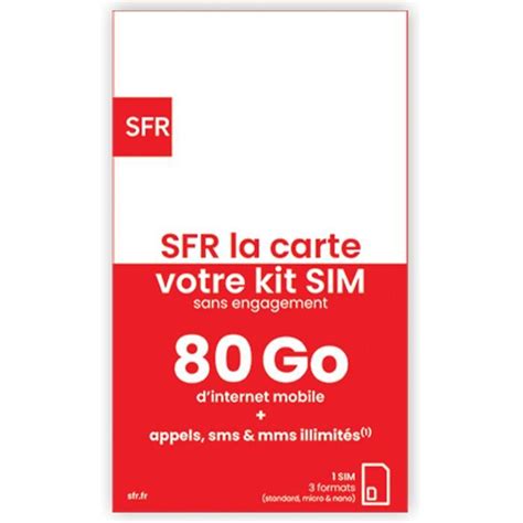 Carte Sim Sfr Pr Pay E Illimit Go Cdiscount Jeux Jouets