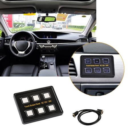 V V Gang Led Switch Panel Slim Touch Control Panel Box For Car