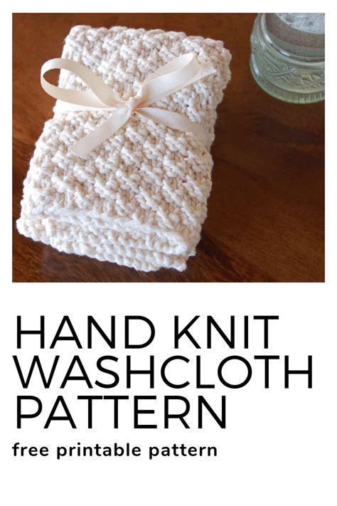 How To Make Hand Knit Washcloths Knitted Washcloths Knitted