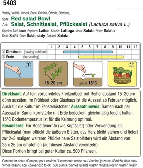 AUSTROSAAT Bio Schnittsalat Red Salad Bowl 1 Packung Bloomling Schweiz