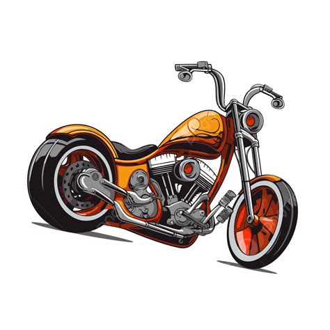 Hình ảnh Chopper Clipart Một Phim Hoạt Hình Minh Họa Xe đạp Chopper