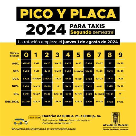 Conoce El Pico Y Placa Para El Segundo Semestre 2024 Tax Individual