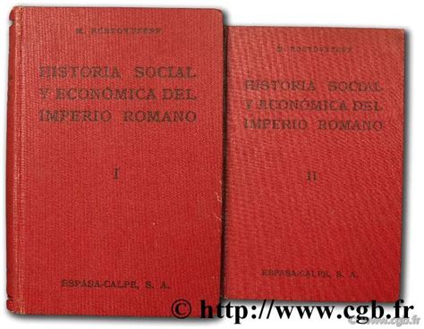 Historia Social Y Economica Del Imperio Romano Rostovtzeff M Locc7984 Librairie