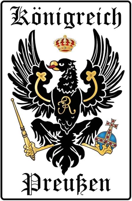 K Nigreich Preu En Adler Wappen Cartel De Chapa Con Escudo Del Reino De