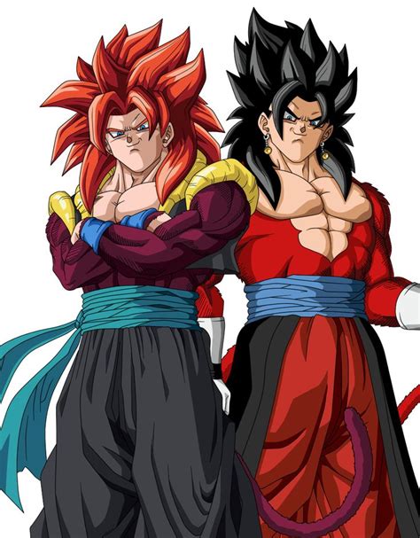 Gogeta Xeno Y Vegetto Xeno Ssj4 By Finn487 On Deviantart Dragon Ball