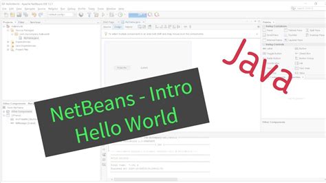 Introduction To Netbeans Hello World Youtube