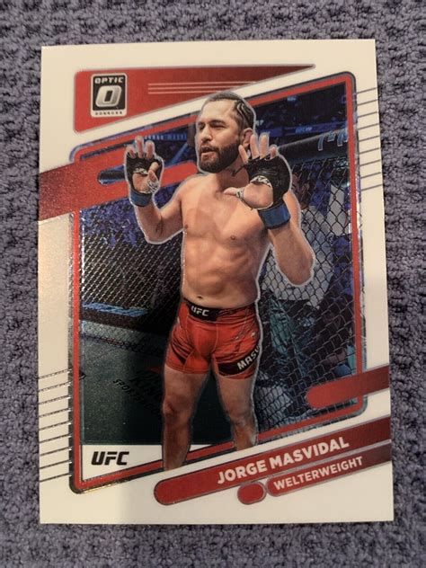 2022 Donruss Optic UFC Base 79 Jorge Masvidal Welterweight EBay