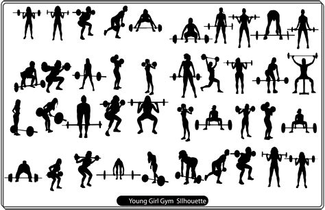 Illlustration Of Female Gym Silhouette Graphic By Unique Design Team