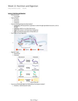 Bios 110 Week 9 Pt 1 Bios 110 Cells And Organism Notes Lecture 1