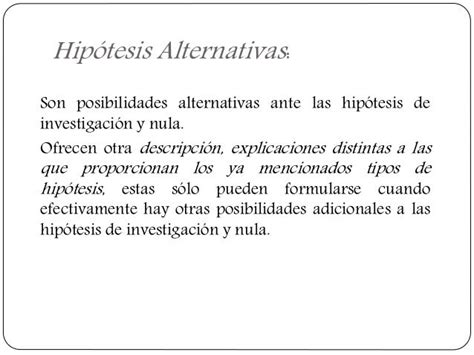 Hipotesis alternativa