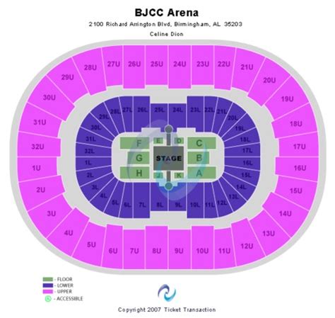 Bjcc Legacy Arena Seating Chart