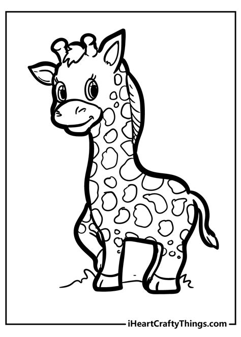 Animal Coloring Pages Giraffe