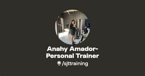 Anahy Amador Personal Trainer Instagram Tiktok Linktree