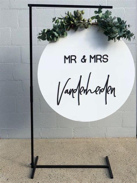 Package Deal 3d Sign And Black Metal Stand Pack Wedding Sign Sign