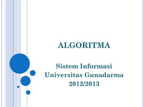 Pdf Algoritma Gunadarma Universityayu Ws Staff Gunadarma Ac Id